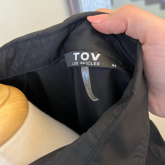 TOV Cape Button Front Shirt Size 44 XL - Picture 6 of 6